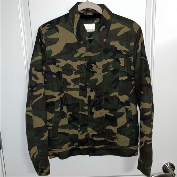 Zara Fur-lined Denim Trucker Jacket, Small - Picture 2 of 16